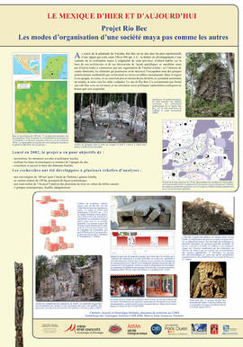 
Le Mexique, terrain de recherche pour l'archéologie et l'ethnologie française. Projet Río Bec. L...
